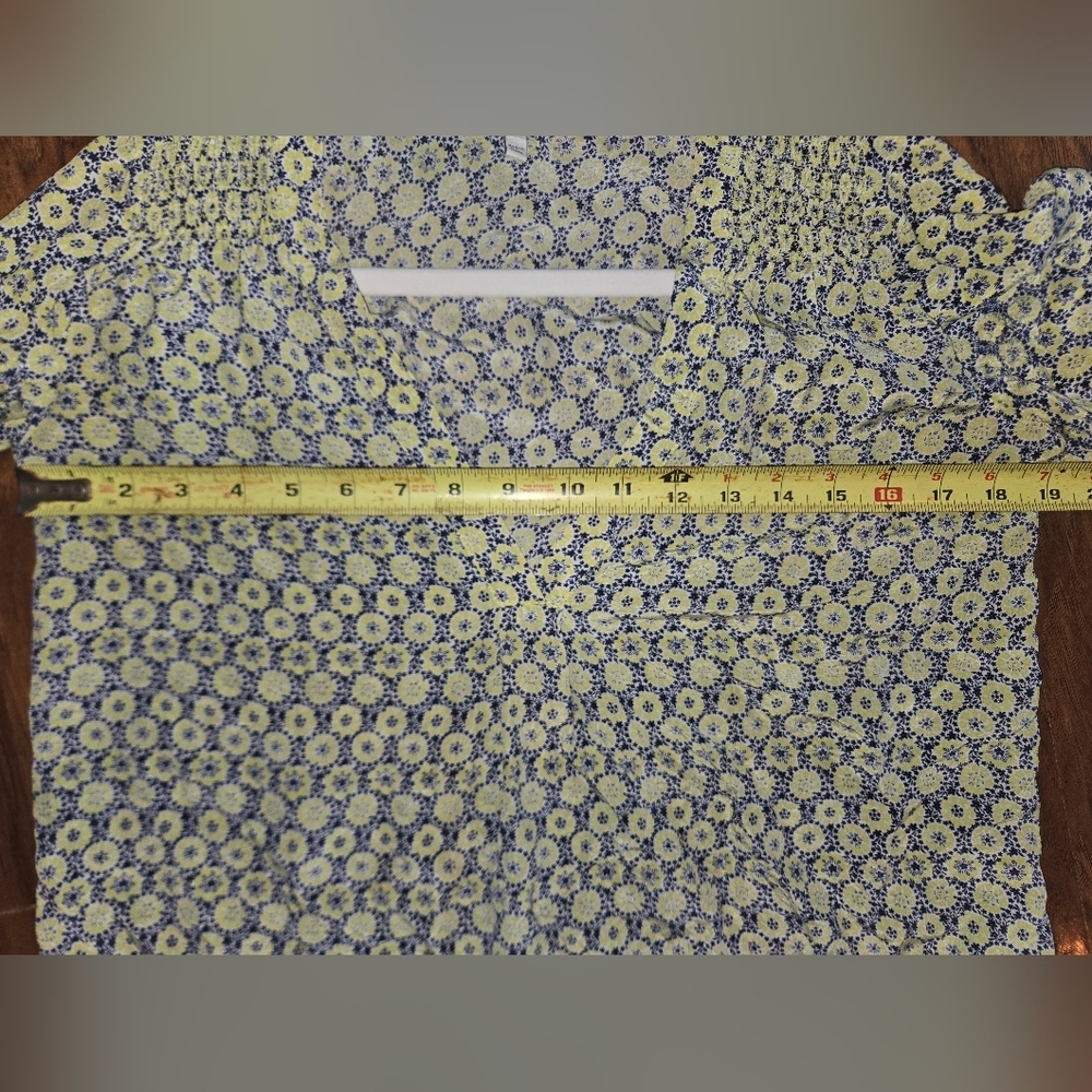 Joie Silk Yellow And Black Floral Print Women's Top - Picture 7 of 8